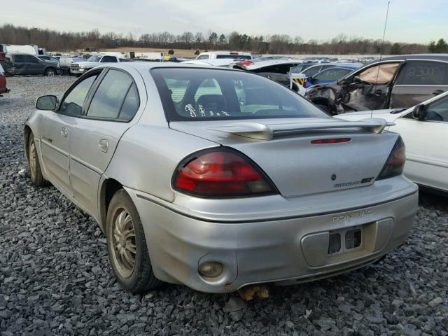 1G2NV52E32M616658 - 2002 PONTIAC GRAND AM G SILVER photo 3