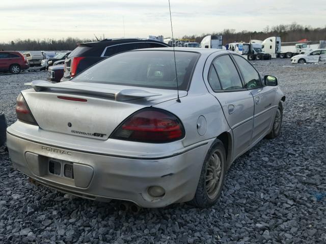 1G2NV52E32M616658 - 2002 PONTIAC GRAND AM G SILVER photo 4