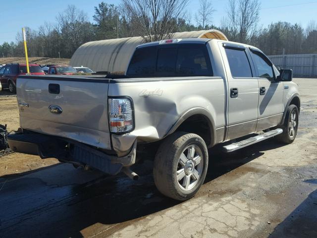 1FTPW14556FA36135 - 2006 FORD F150 SUPER SILVER photo 4