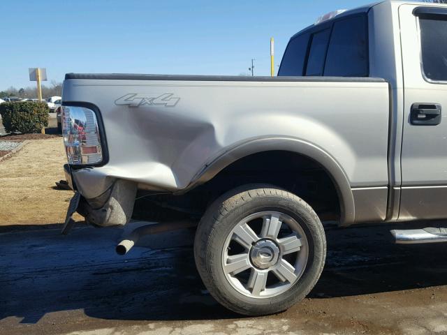 1FTPW14556FA36135 - 2006 FORD F150 SUPER SILVER photo 9