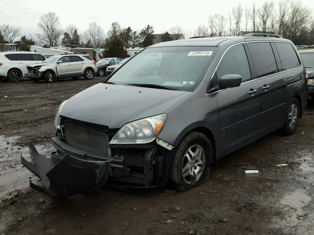 5FNRL38787B408999 - 2007 HONDA ODYSSEY EX GRAY photo 2