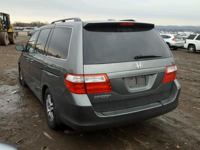 5FNRL38787B408999 - 2007 HONDA ODYSSEY EX GRAY photo 3