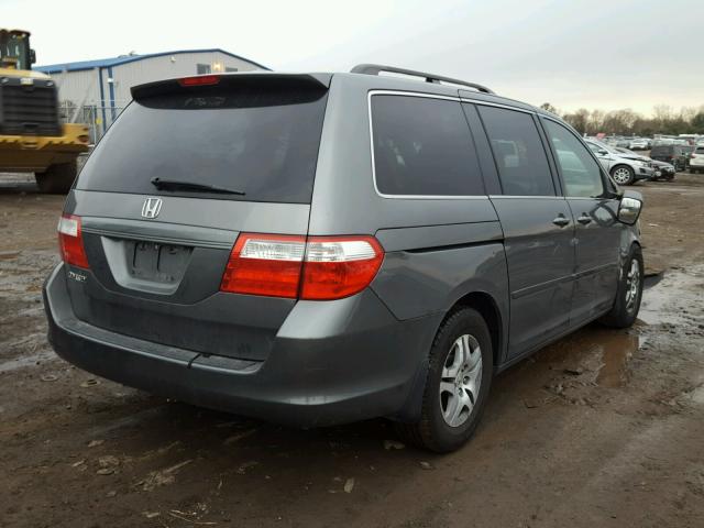5FNRL38787B408999 - 2007 HONDA ODYSSEY EX GRAY photo 4