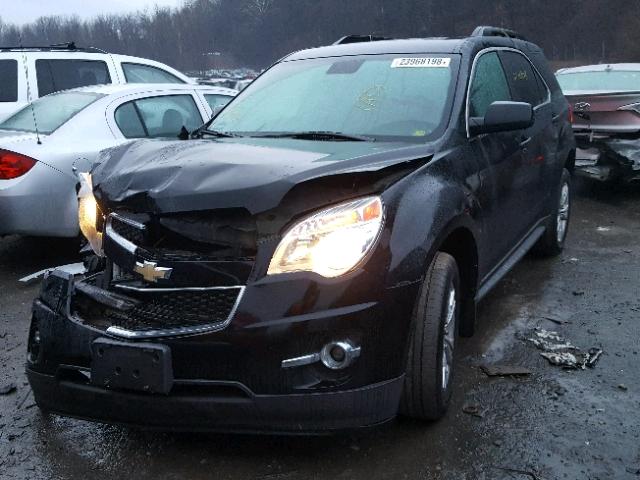 2GNFLNE50C6298961 - 2012 CHEVROLET EQUINOX LT BLACK photo 2