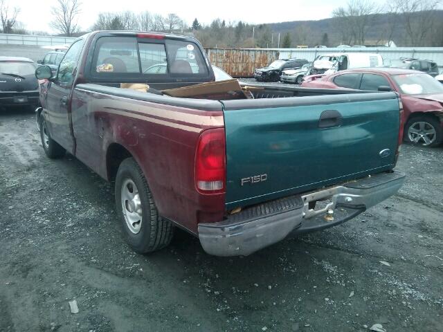 1FTZF1727WKA16132 - 1998 FORD F150 BURGUNDY photo 3