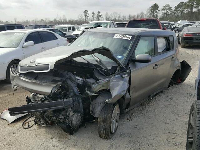 KNDJN2A28E7011165 - 2014 KIA SOUL GRAY photo 2