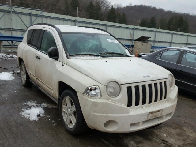 1J8FT47W57D244659 - 2007 JEEP COMPASS WHITE photo 1