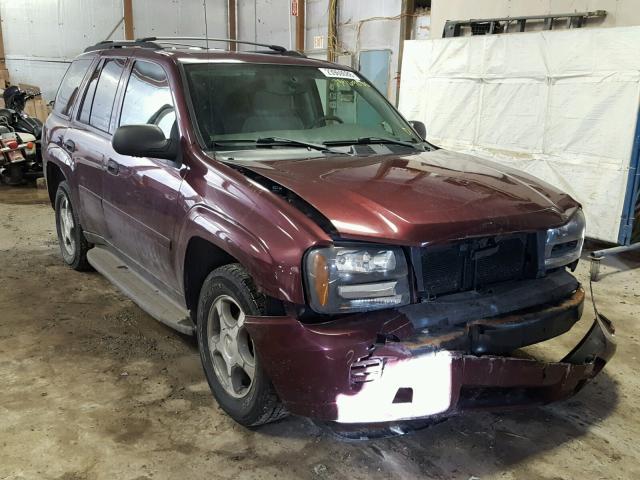 1GNDT13S162328382 - 2006 CHEVROLET TRAILBLAZE BURGUNDY photo 1