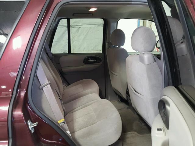 1GNDT13S162328382 - 2006 CHEVROLET TRAILBLAZE BURGUNDY photo 6