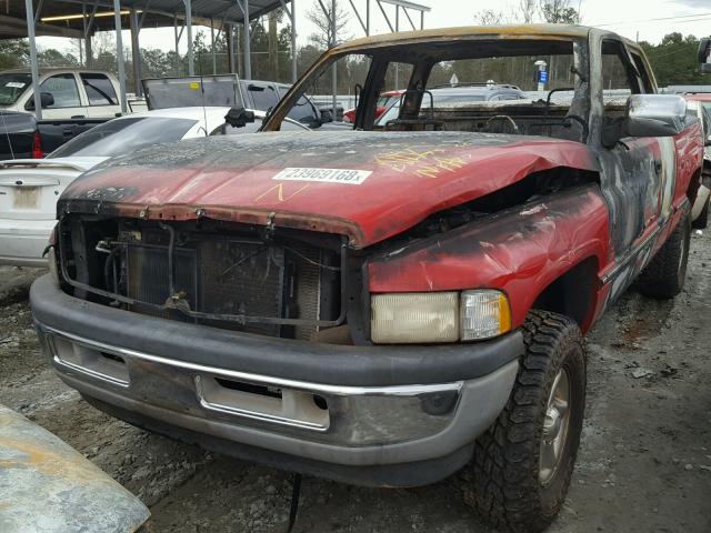 1B7HF13Y6VJ608308 - 1997 DODGE RAM 1500 RED photo 2