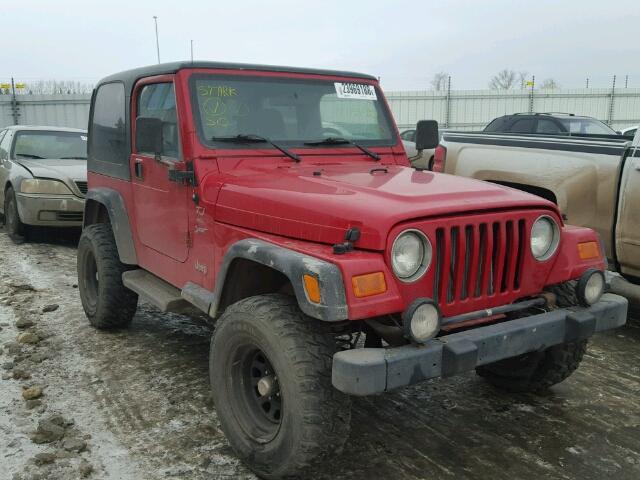 1J4FA49S21P370520 - 2001 JEEP WRANGLER / RED photo 1