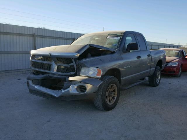 1D7HU18D05J564307 - 2005 DODGE RAM 1500 S GRAY photo 2