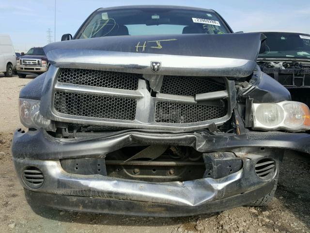 1D7HU18D05J564307 - 2005 DODGE RAM 1500 S GRAY photo 9