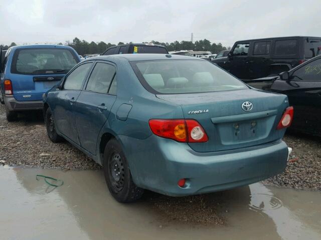 JTDBL40E99J003859 - 2009 TOYOTA COROLLA BA GREEN photo 3