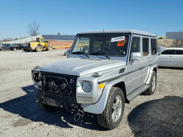 WDCYR49E65X156972 - 2005 MERCEDES-BENZ G 500 SILVER photo 2