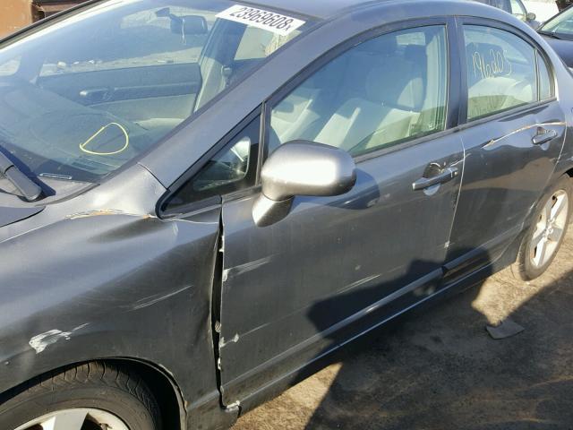 1HGFA16887L022039 - 2007 HONDA CIVIC EX GRAY photo 9