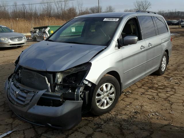 5FNRL3H41AB038704 - 2010 HONDA ODYSSEY EX SILVER photo 2