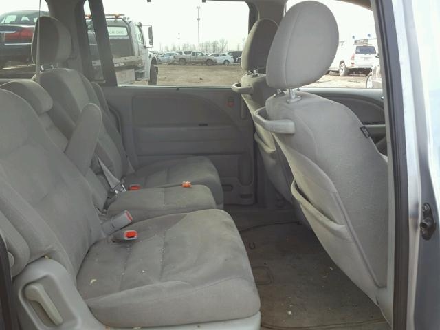 5FNRL3H41AB038704 - 2010 HONDA ODYSSEY EX SILVER photo 6