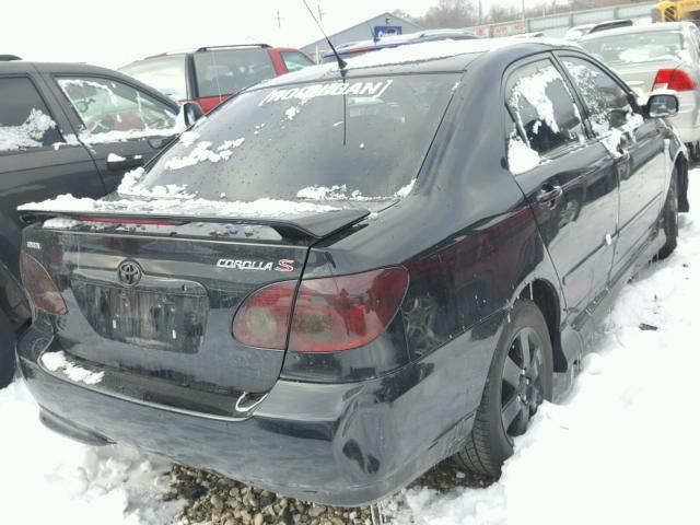 1NXBR32E07Z797955 - 2007 TOYOTA COROLLA CE BLACK photo 4