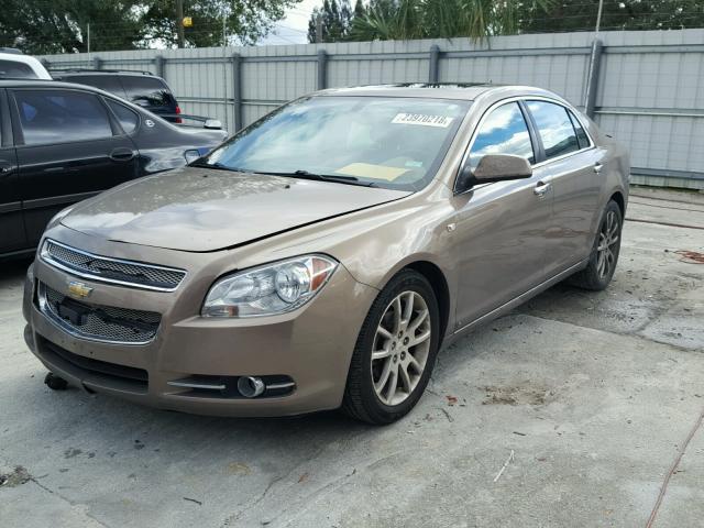 1G1ZK57758F206224 - 2008 CHEVROLET MALIBU LTZ BROWN photo 2