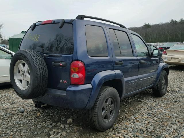 1J4GL58K93W693591 - 2003 JEEP LIBERTY LI BLUE photo 4