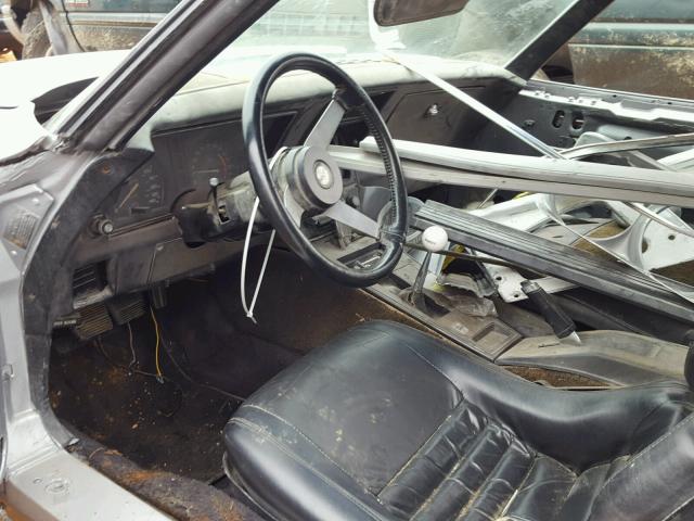 1Z87L8S421792 - 1978 CHEVROLET CORVETTE SILVER photo 5