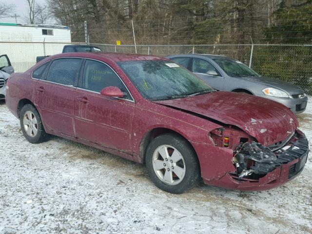 2G1WT55K069419689 - 2006 CHEVROLET IMPALA LT RED photo 1