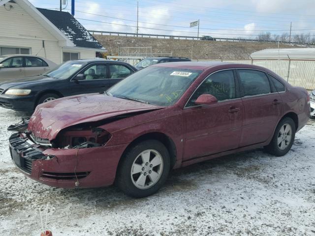 2G1WT55K069419689 - 2006 CHEVROLET IMPALA LT RED photo 2