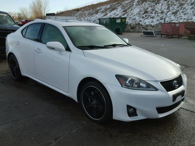 JTHBF5C29B5133636 - 2011 LEXUS IS 250 WHITE photo 1