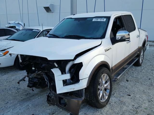 1FTEW1EF4GKD86069 - 2016 FORD F150 SUPER WHITE photo 2