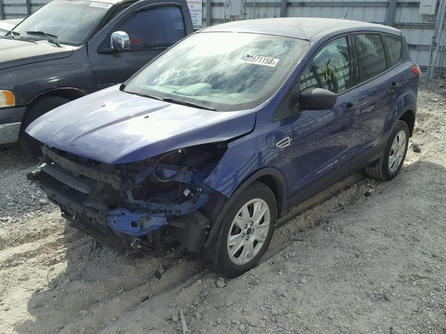 1FMCU0F73EUA93422 - 2014 FORD ESCAPE S BLUE photo 2