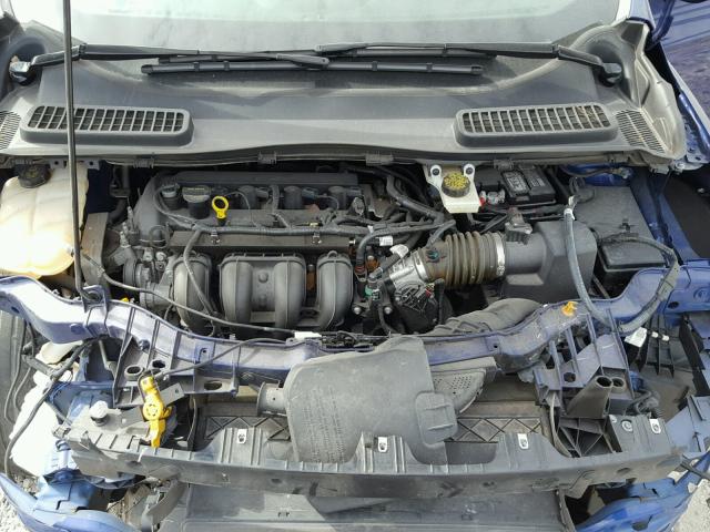 1FMCU0F73EUA93422 - 2014 FORD ESCAPE S BLUE photo 7