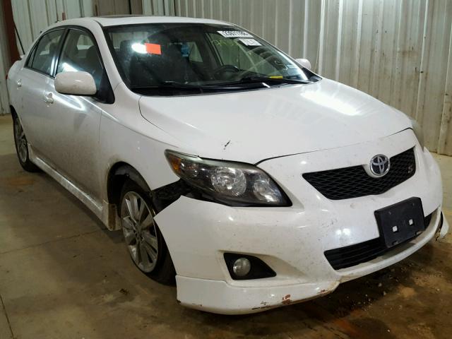 1NXBU40EX9Z097435 - 2009 TOYOTA COROLLA BA WHITE photo 1