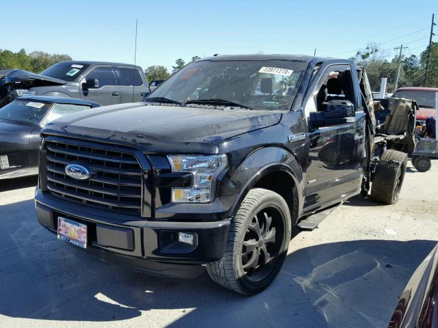 1FTEX1CP2GFC11451 - 2016 FORD F150 SUPER BLACK photo 2