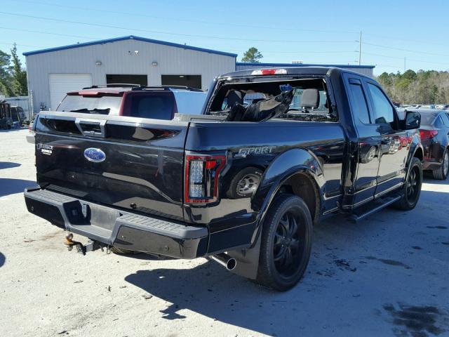 1FTEX1CP2GFC11451 - 2016 FORD F150 SUPER BLACK photo 4