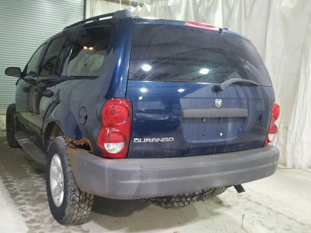 1D4HB38N85F611013 - 2005 DODGE DURANGO ST BLUE photo 3