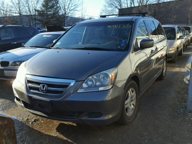 5FNRL38437B074161 - 2007 HONDA ODYSSEY EX SILVER photo 2