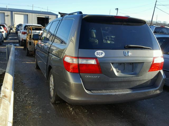 5FNRL38437B074161 - 2007 HONDA ODYSSEY EX SILVER photo 3