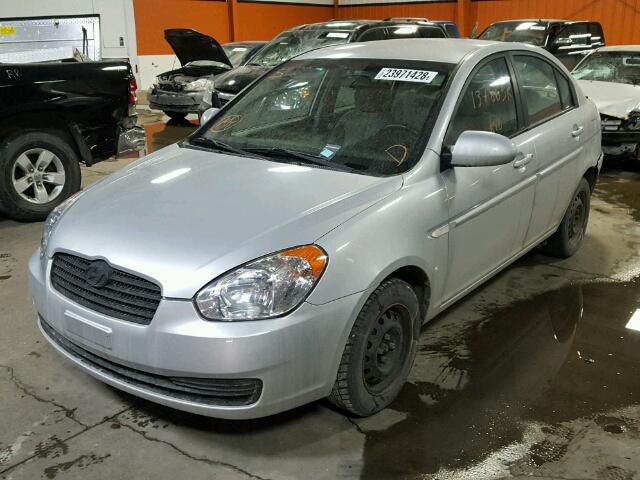 KMHCN45C17U155860 - 2007 HYUNDAI ACCENT GLS SILVER photo 2