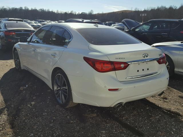 JN1BV7AP7FM347988 - 2015 INFINITI Q50 BASE WHITE photo 3