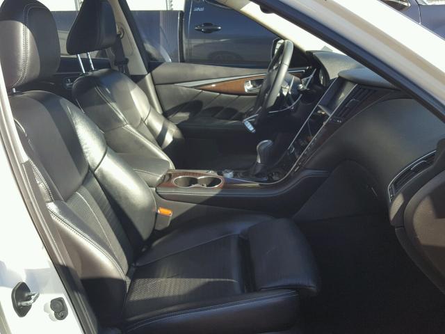 JN1BV7AP7FM347988 - 2015 INFINITI Q50 BASE Blanco foto 5