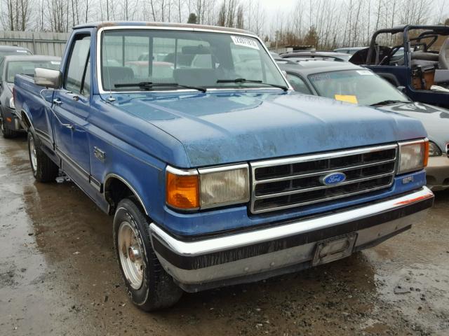 2FTDF15NXMCA79573 - 1991 FORD F150 BLUE photo 1