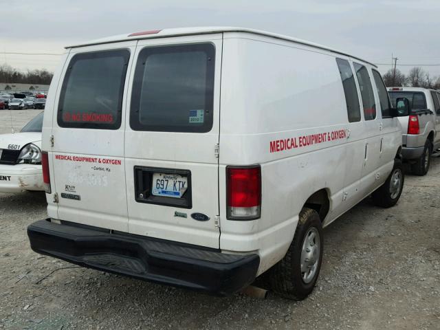 1FTNE1EW5ADA16022 - 2010 FORD ECONOLINE WHITE photo 4