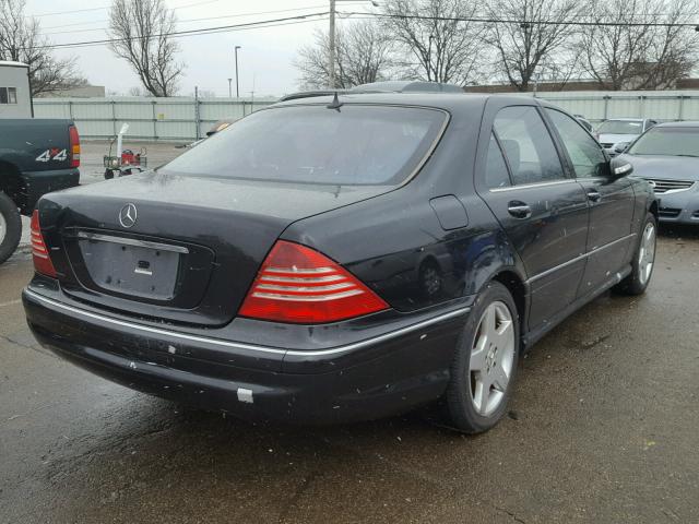 WDBNG84J73A365792 - 2003 MERCEDES-BENZ S 500 4MAT BLACK photo 4