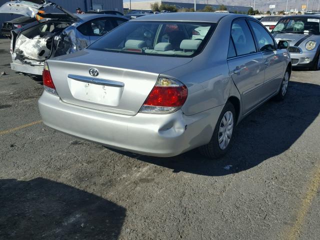 4T1BE32K15U395439 - 2005 TOYOTA CAMRY LE SILVER photo 4