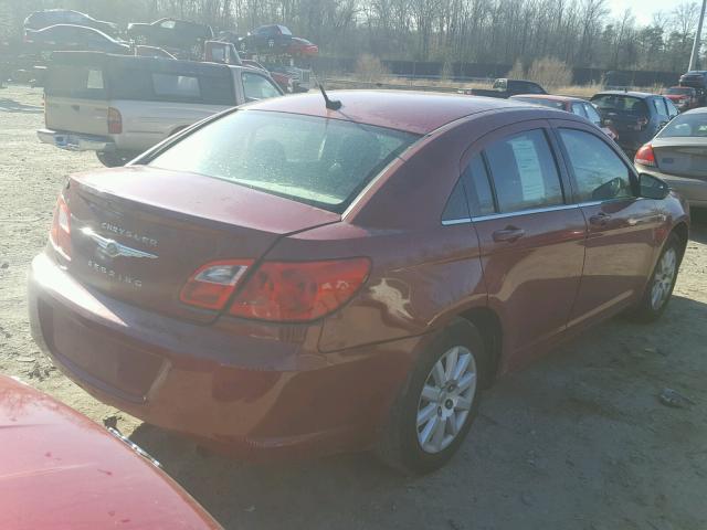 1C3LC46B09N540375 - 2009 CHRYSLER SEBRING LX MAROON photo 4