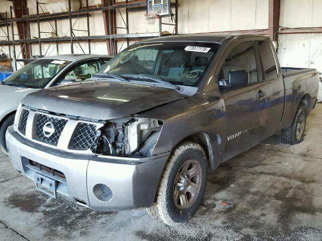 1N6BA06AX6N509723 - 2006 NISSAN TITAN XE GRAY photo 2