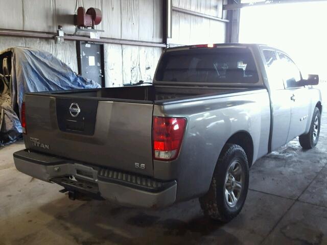 1N6BA06AX6N509723 - 2006 NISSAN TITAN XE GRAY photo 4