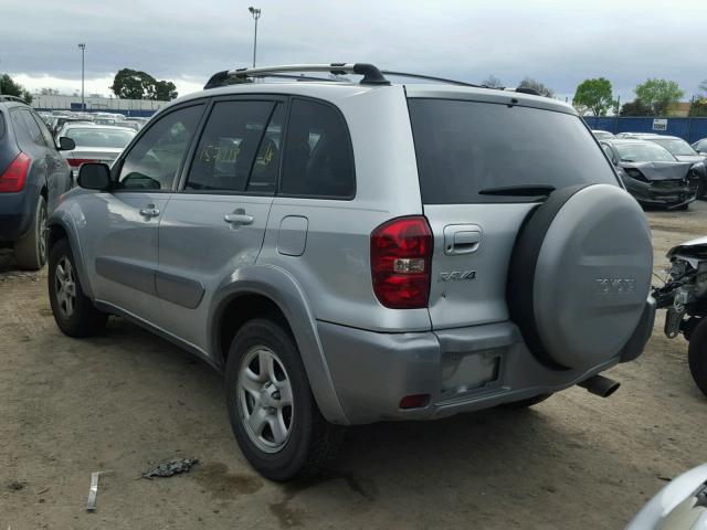 JTEGD20VX40043742 - 2004 TOYOTA RAV4 SILVER photo 3