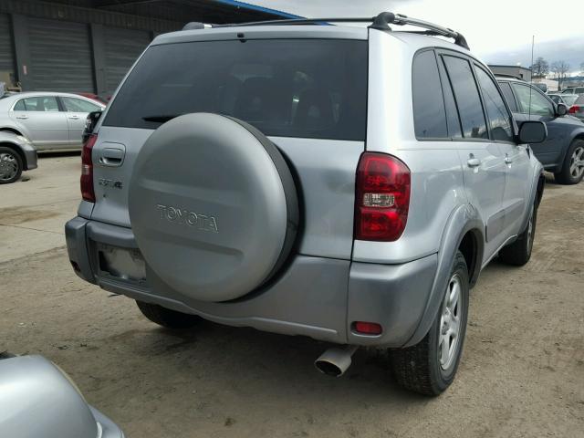 JTEGD20VX40043742 - 2004 TOYOTA RAV4 SILVER photo 4